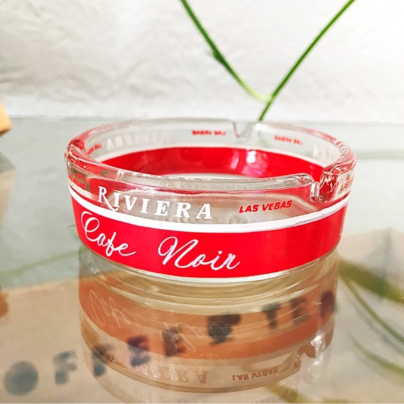 Vintage 1960s Riviera Hotel & Casino Las Vegas Ashtray Red MCM Retro Cool - Picture 4 of 7
